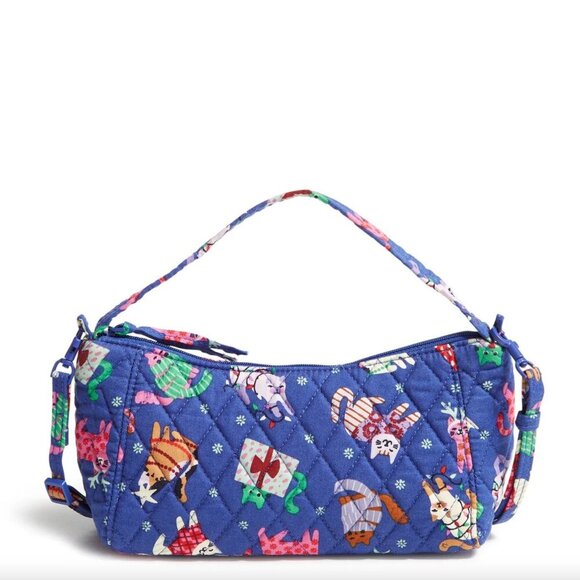 Vera Bradley Mini Slouchy Crossbody in Catnip Christmas NWT - Picture 1 of 5